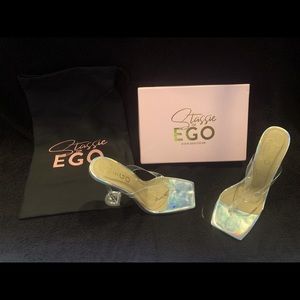 Square to thong mule